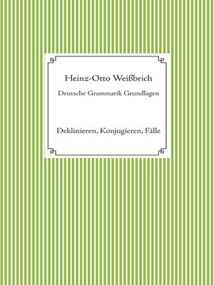cover image of Deutsche Grammatik Grundlagen